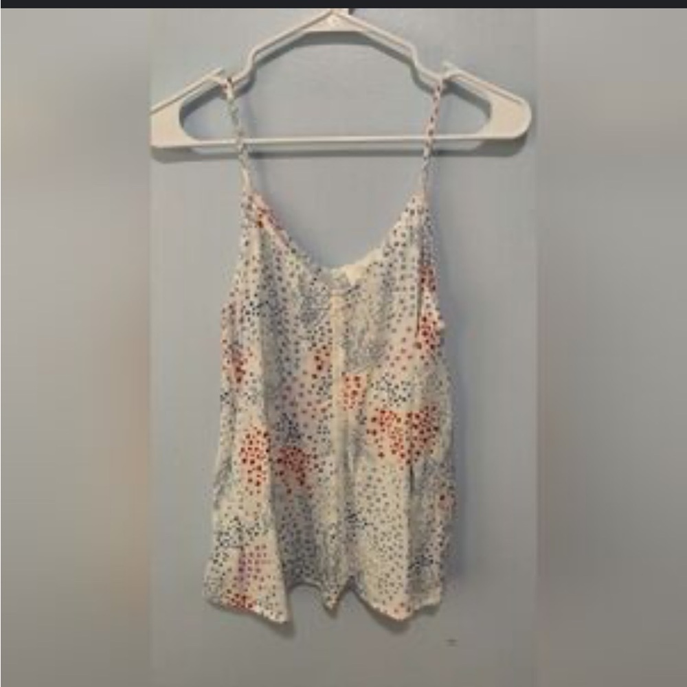 Hippie Rose Red and Blue tank top